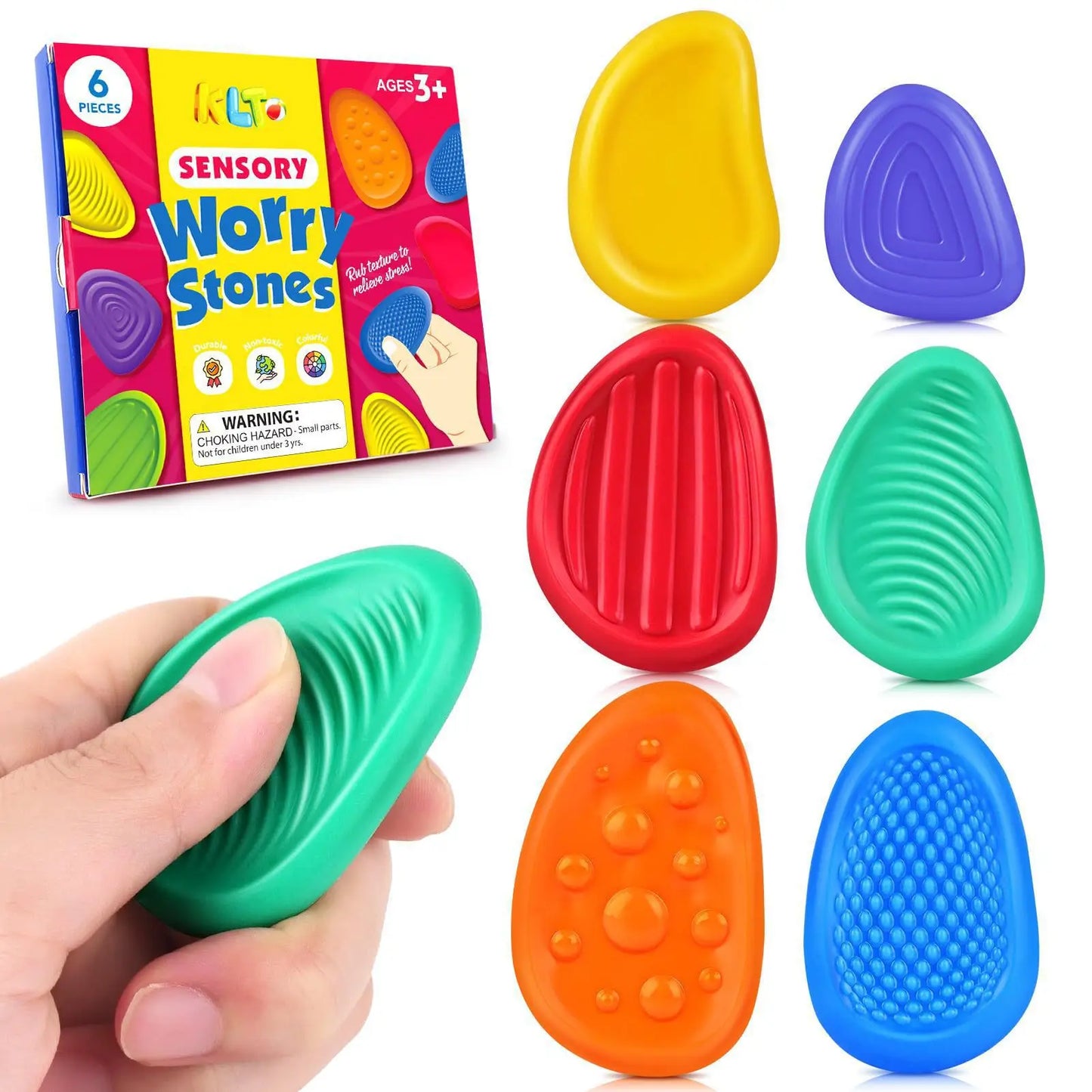 Pierres sensorielles en silicone – Explorer par le toucher