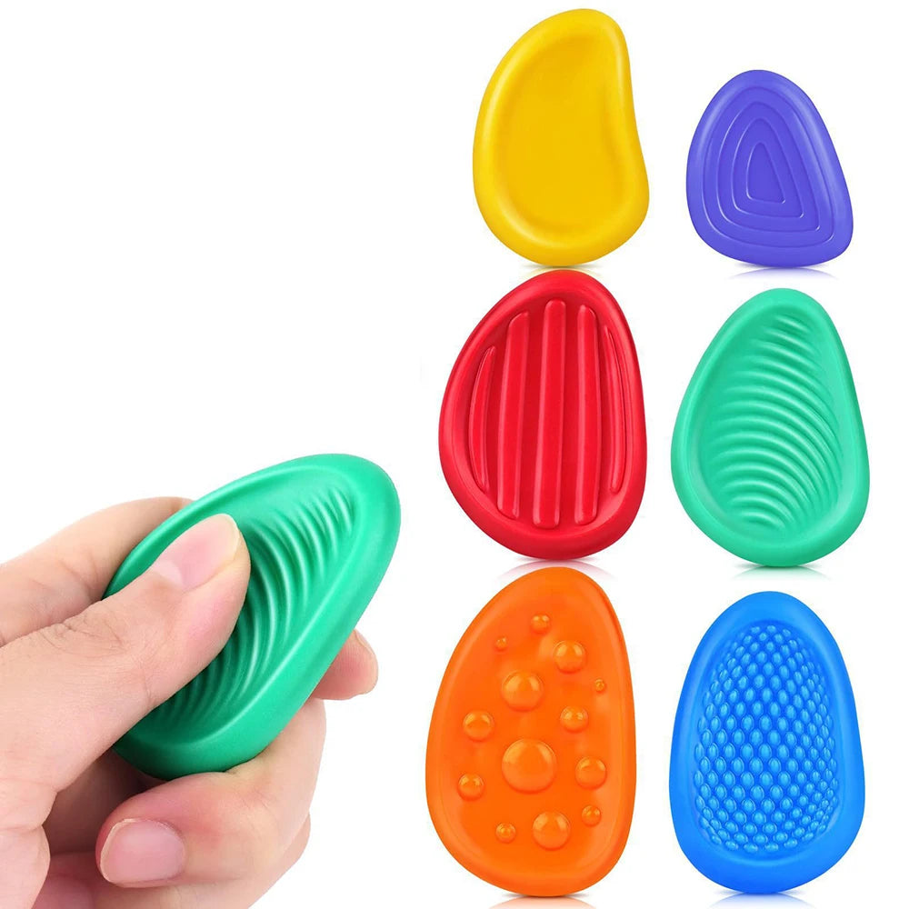 Pierres sensorielles en silicone – Explorer par le toucher
