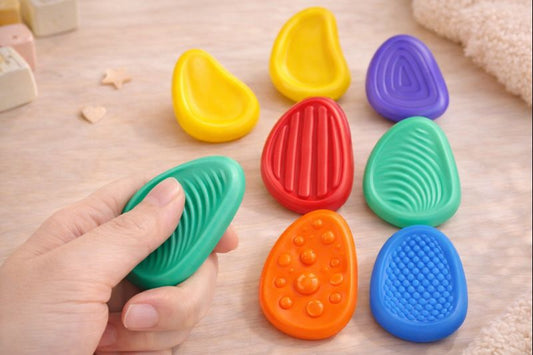 Pierres sensorielles en silicone – Explorer par le toucher